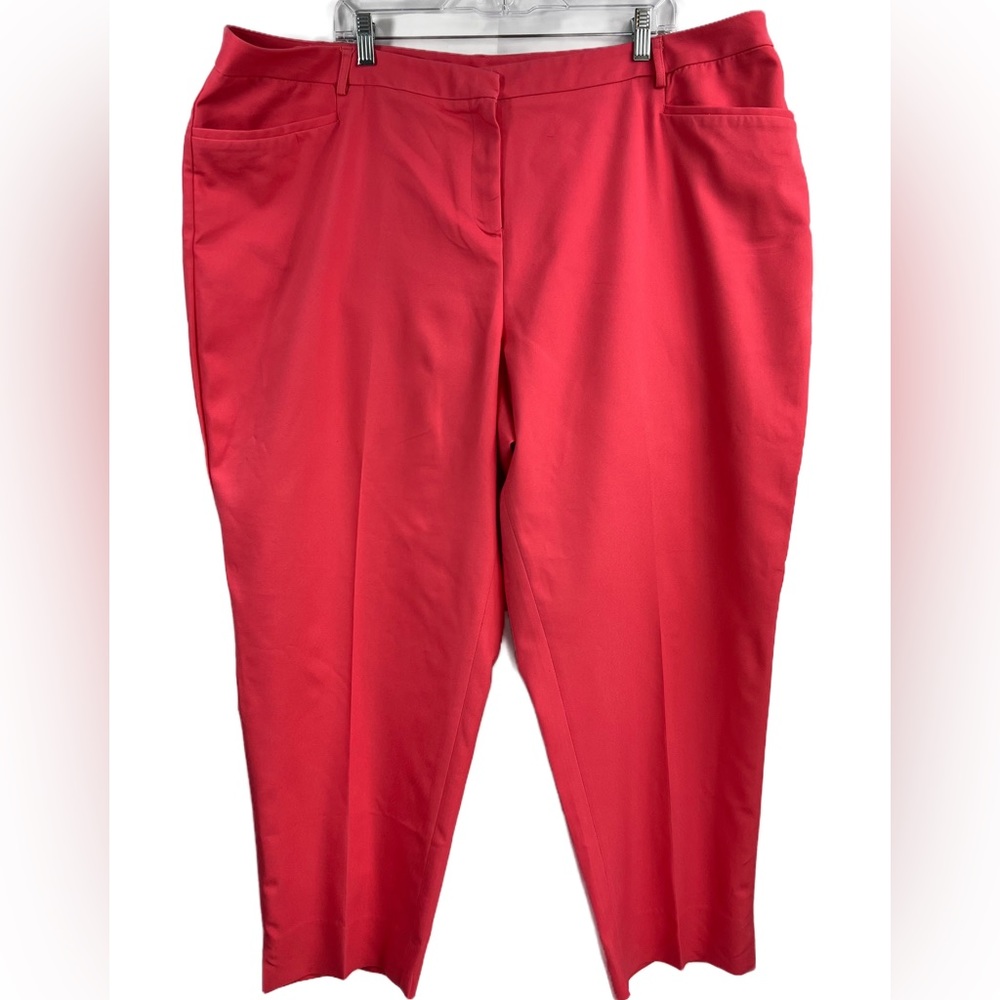 Lane Bryant Women's Plus Coral Ankle Pants Size 26 - Picture 2 of 10